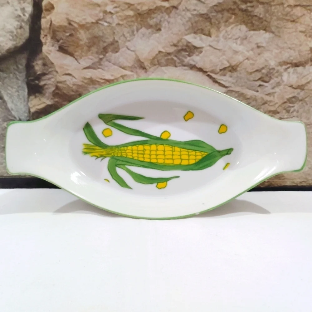 Vintage Franci Vegetable Polkadot Side Dishes Villa Vanilla Taste Setter